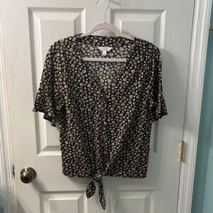 LC Lauren Conrad Floral Blouse Top